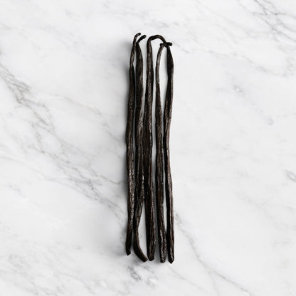 5 Bourbon Vanilla Beans from Madagascar (20cm+)
